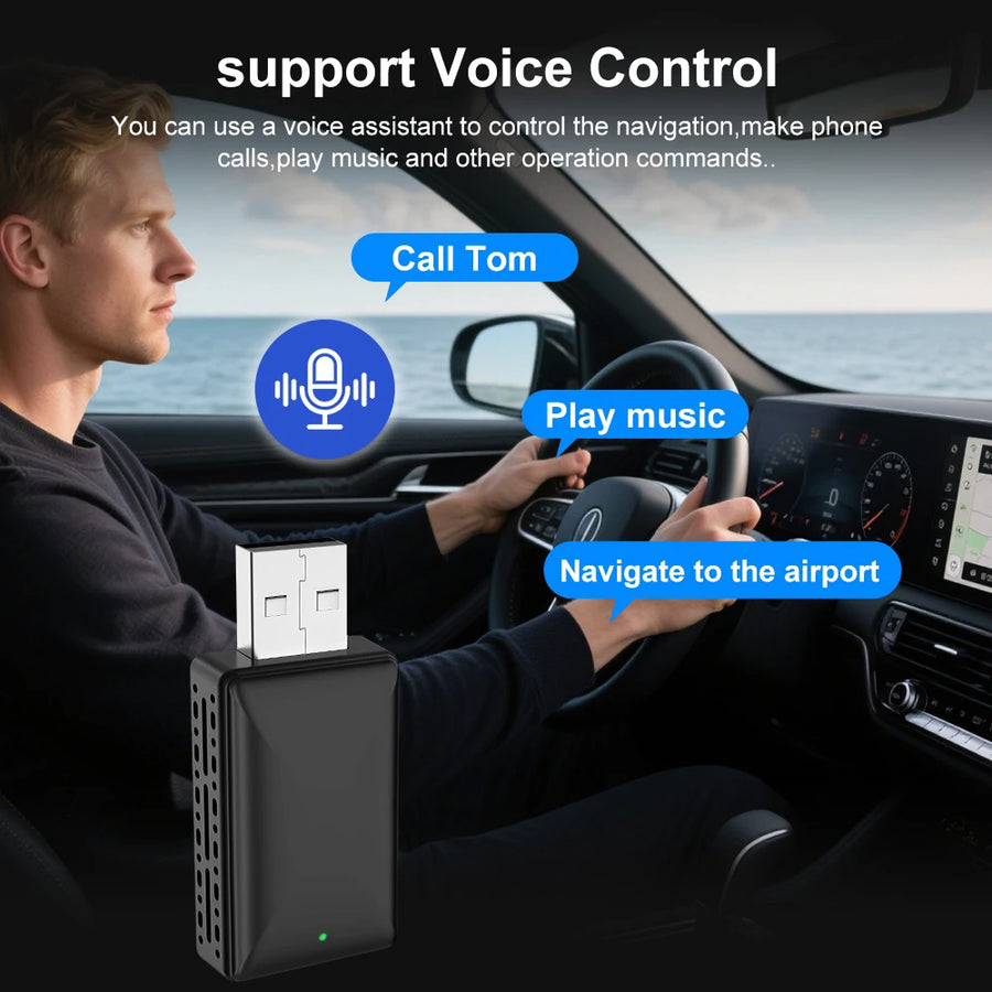 Adaptateur CarPlay Sans Fil 2-en-1
