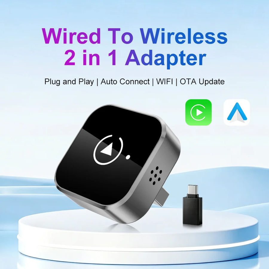 Adaptateur CarPlay Sans Fil 2-en-1