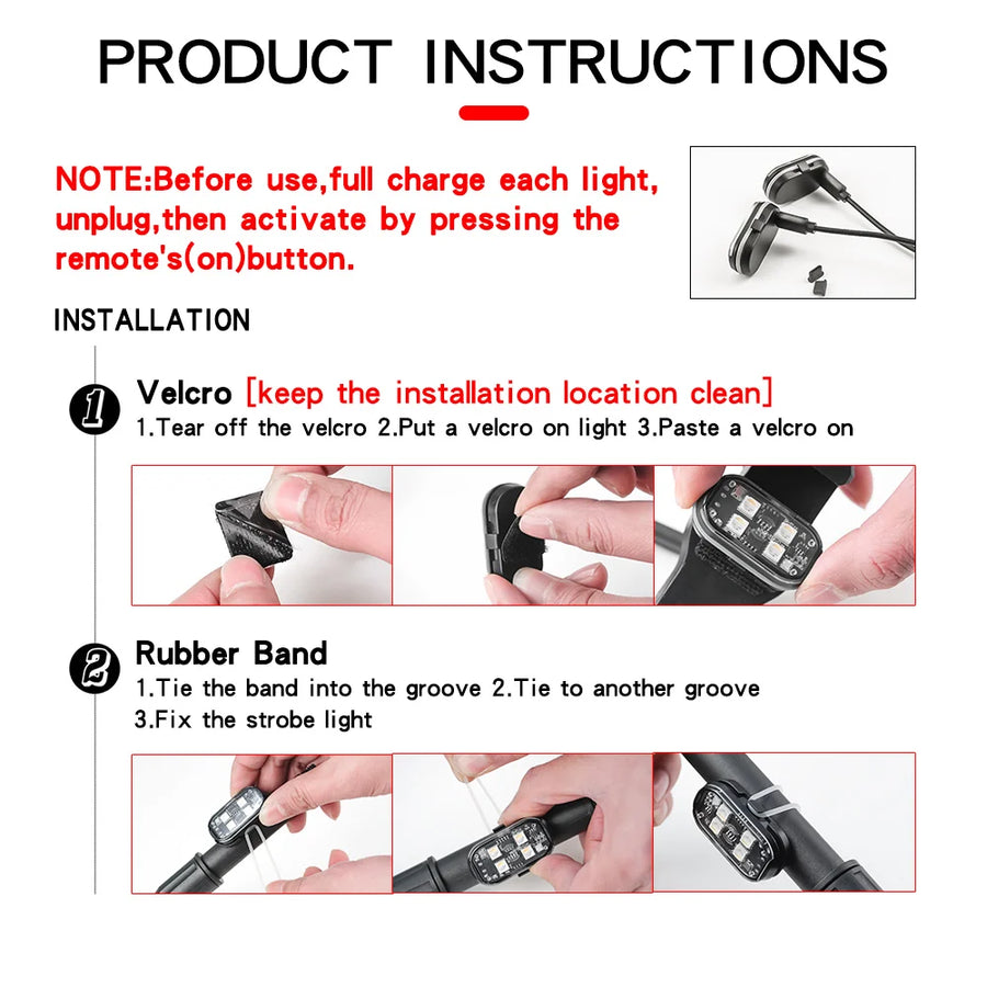 Lumières Stroboscopiques LED Rechargeables